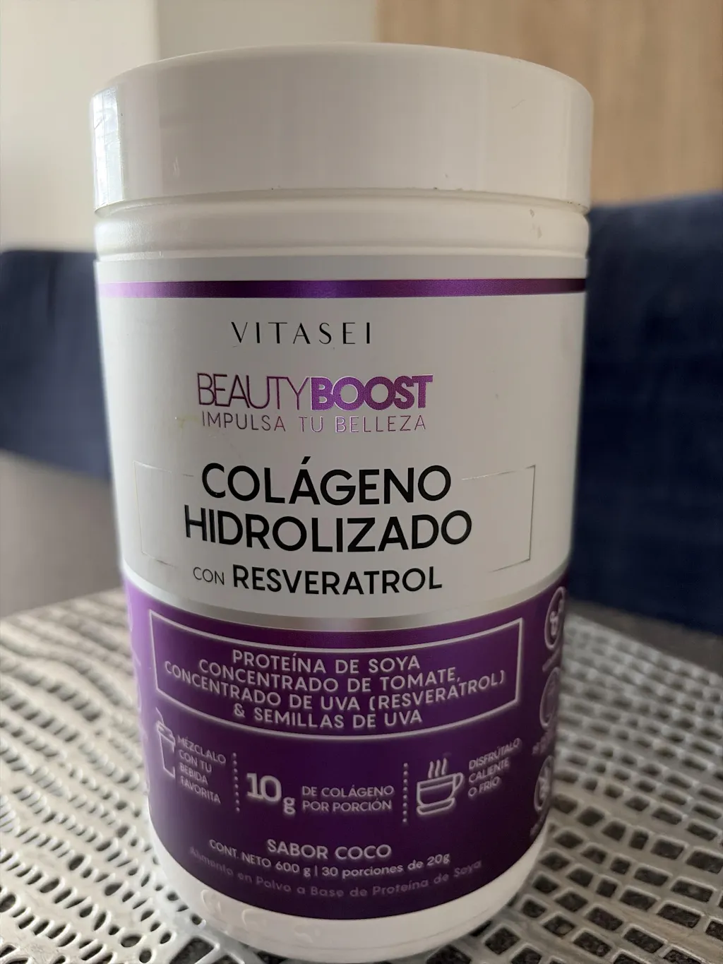 Colágeno hidrolizado con resveratrol sin edulcorantes - sabor a coco - Ahorra $39.000