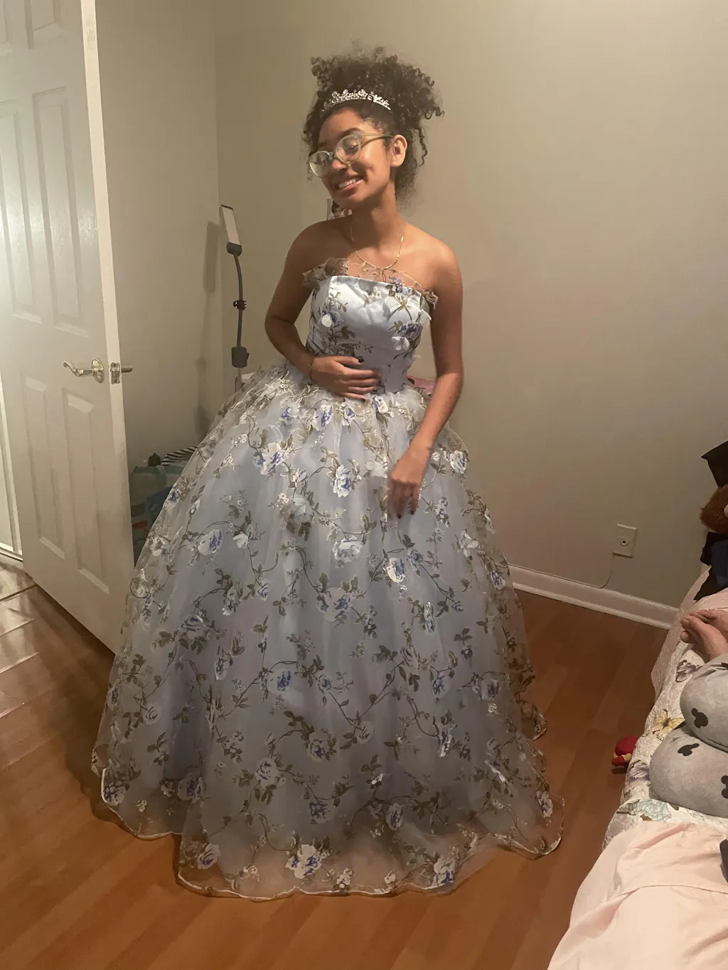 Trendy Round Neck Short Green Junior Prom Dress JTRE019 main image 1