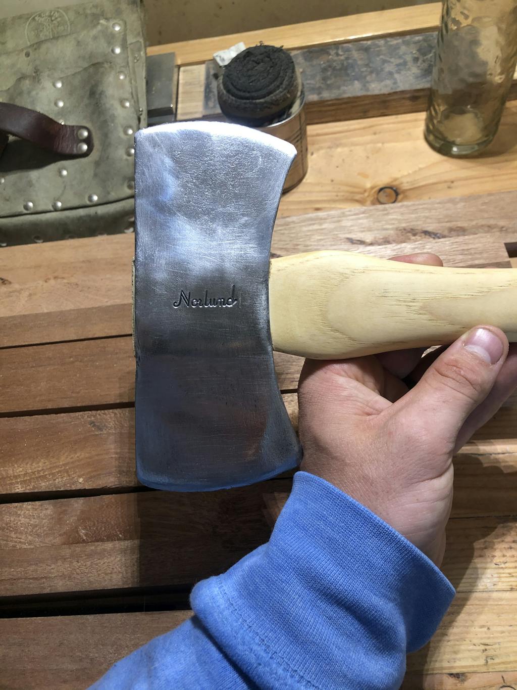 16" Broad / Half Hatchet Hickory Big Eye USA BeaverTooth Handle Co.