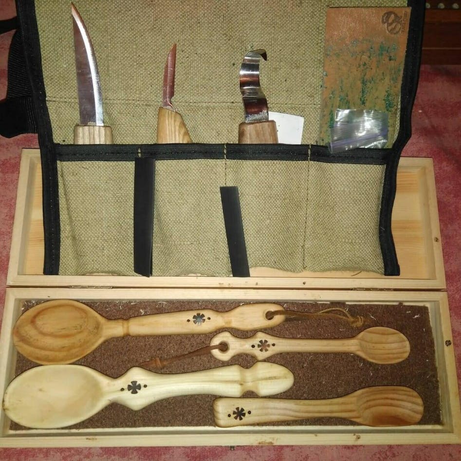  BeaverCraft Wood Carving Tools Kit S14 Wood Carving Spoon Blank  BB1 Stropping Set Leather Stropping Kit LS2P11 Wood Carving Set : Arts,  Crafts & Sewing
