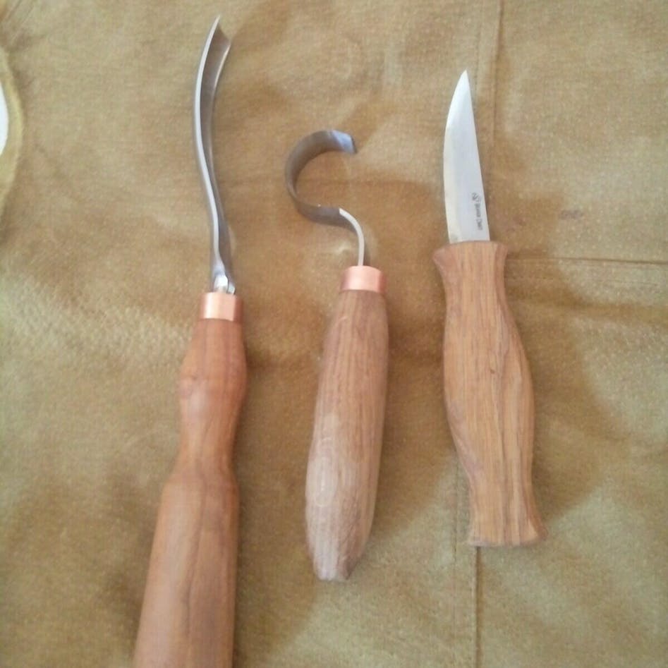 Spoon carving tools for beginners 3 pieces (items) BeaverCraft – BeaverCraft  Tools