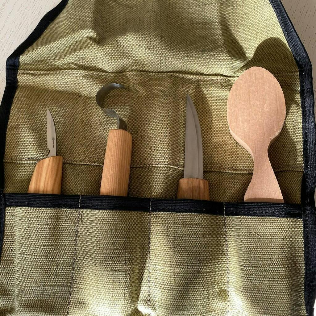 Buy carving tool pouch online canvas tool wrap BeaverCraft