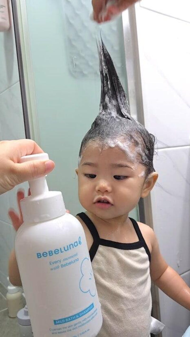 BEBELUNA, Mild Shampoo, Daily Use, 17.6 oz(500g), 98% Natural Ingredients for Infants, Baby, Kids, Adults- All in One