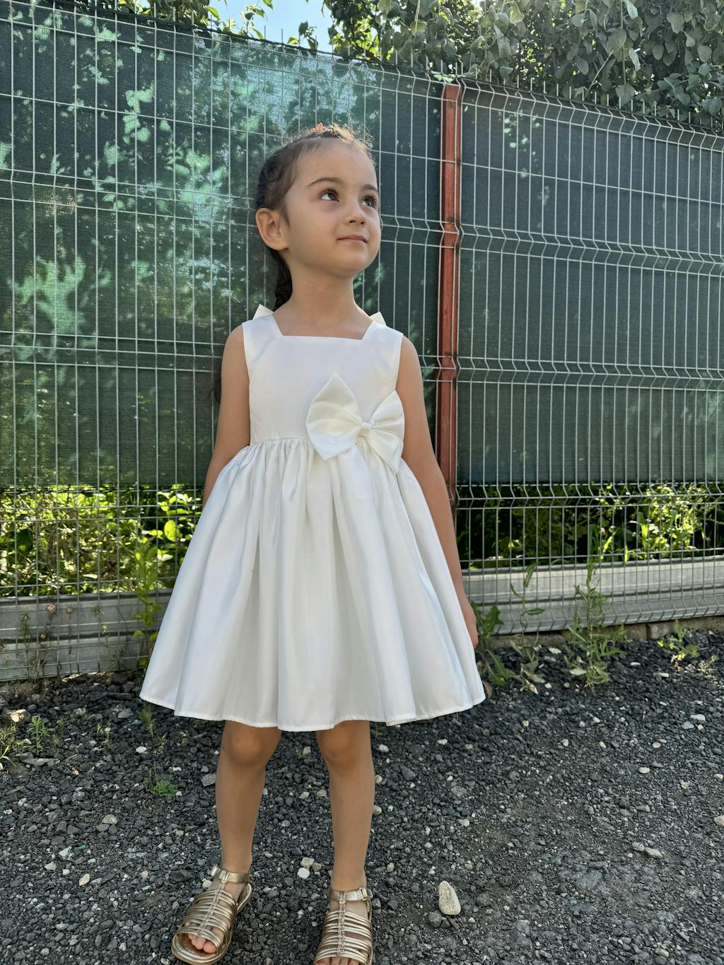 Rochie cu detalii Astyla Alb