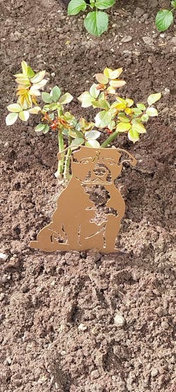 Staffordshire Bull Terrier Metal Silhouette