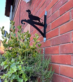 Dachshund Dog Metal Hanging Bracket Plant Stand