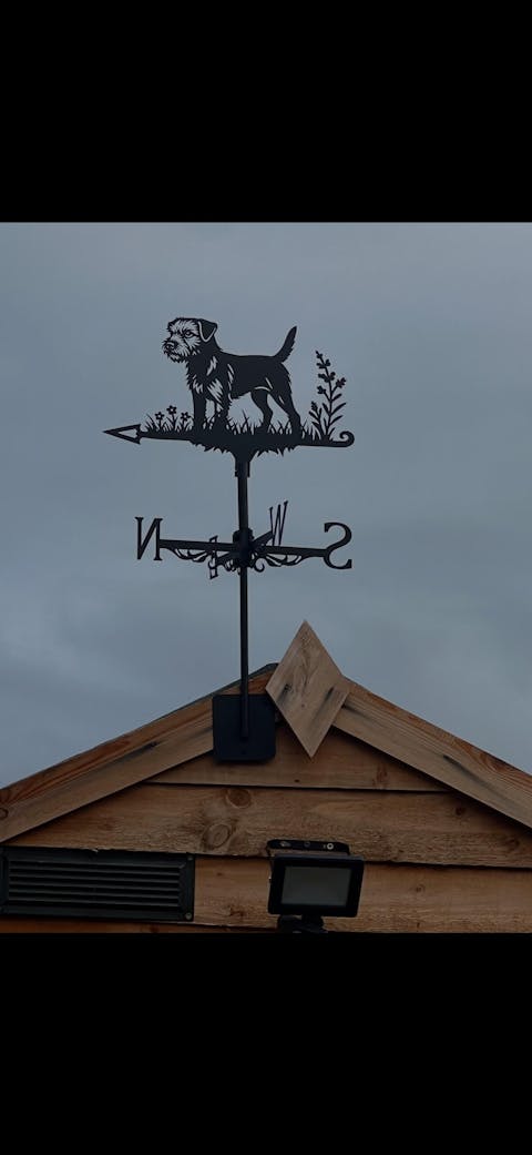 Border Terrier Stainless Steel Weathervane