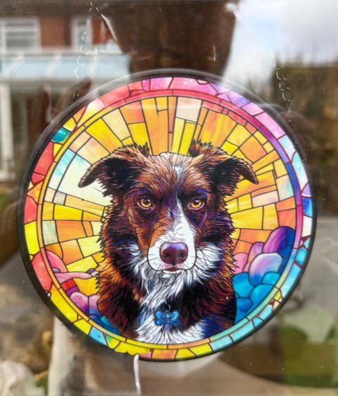 Custom Sun Catcher Decoration Stained Glass Window Hanging