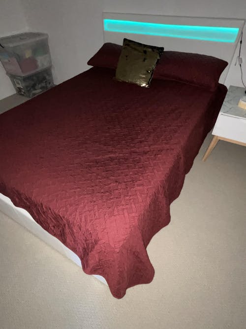 Double Package | Wanda LED Bed White & Normay Series Pillow Top Mattress (Medium Firm)