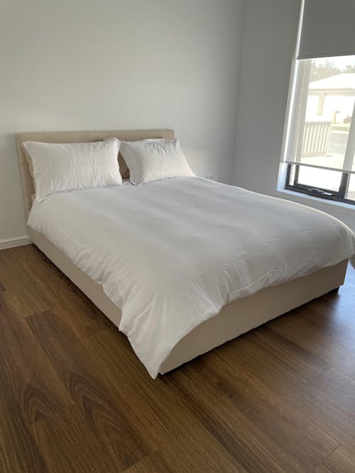 Queen Package | Dorilla Gas Lift Storage Bed Frame Beige & Bonita Pillow Top Mattress (Medium Firm)