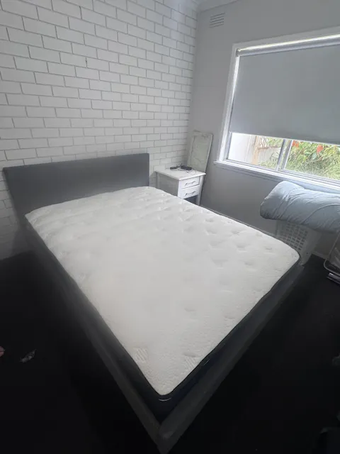 Queen Package | Coogee Bed Frame Grey & Bonita Euro Top Mattress (Medium Firm)