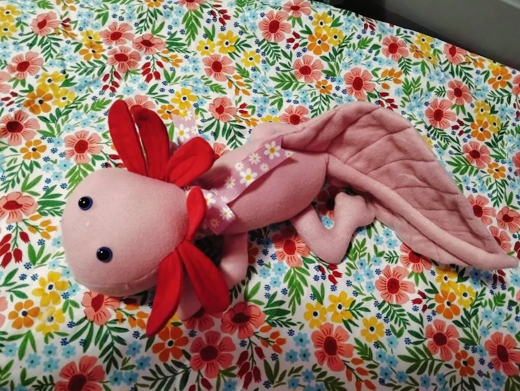 Axolotl Stuffed Animal Sewing Pattern - Digital Download