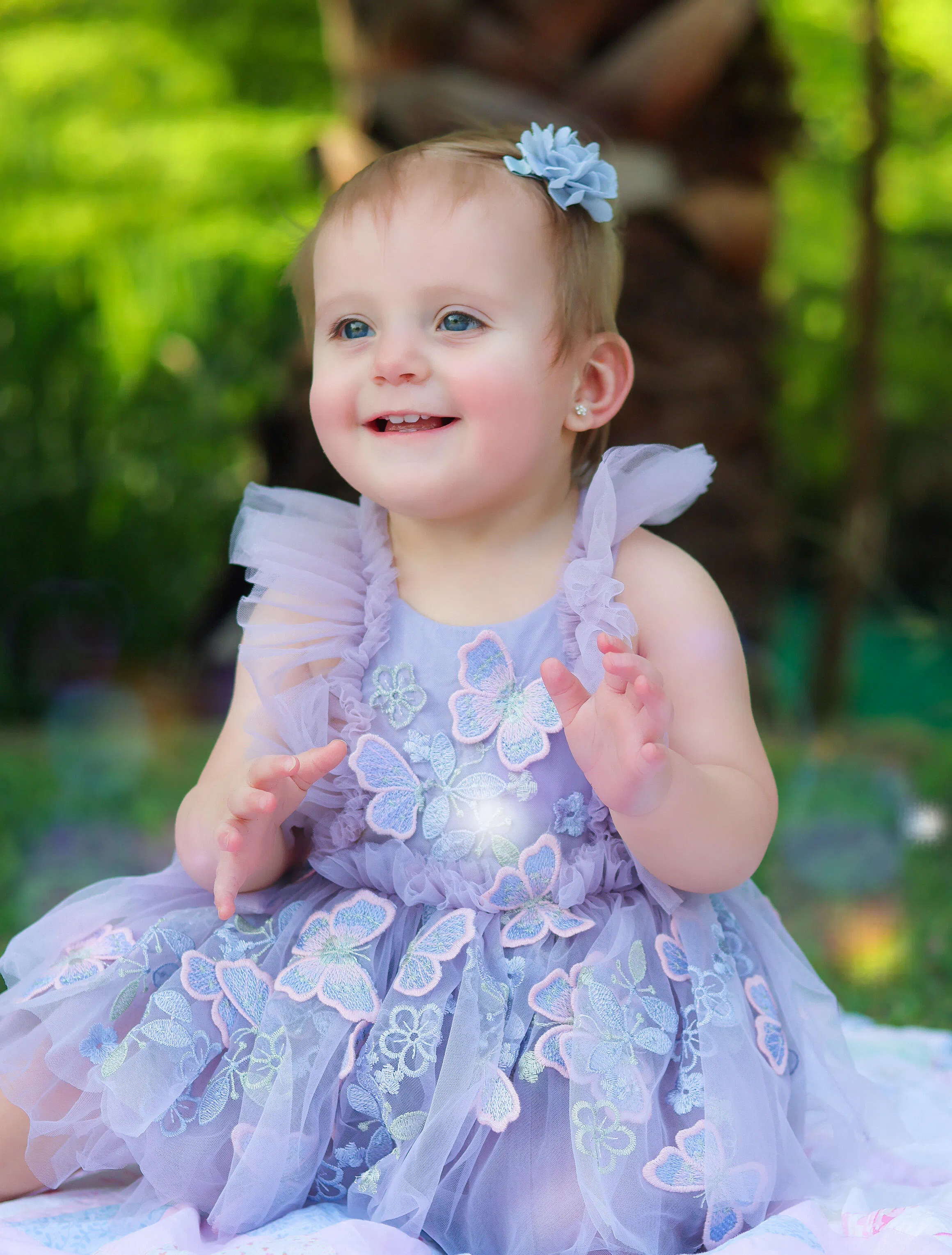 Butterfly Meadow Footed Romper Baby Bundle