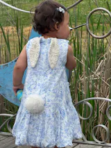 The Little Bunny Story Dress - Blue