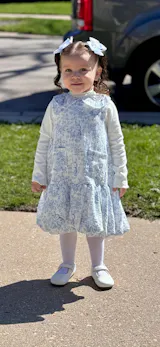 The Little Bunny Story Dress - Blue