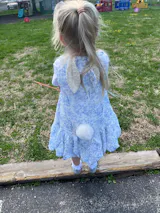 The Little Bunny Story Dress - Blue