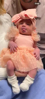 I Love Candy Romper - Peach