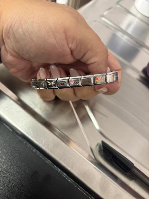 Nomination Composable Link Butterfly, 9K Rose Gold & Enamel