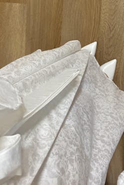Довгий жакардовий халат кімоно для нареченої Айворі