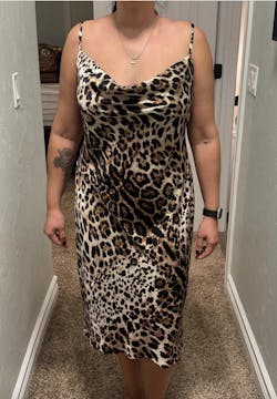 Leopard print nightgown Handmade