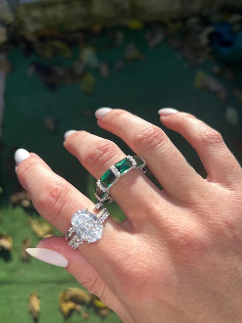 DUCHESSE ÉMERAUDE ✧ Anello ARGENTO 925/Verde