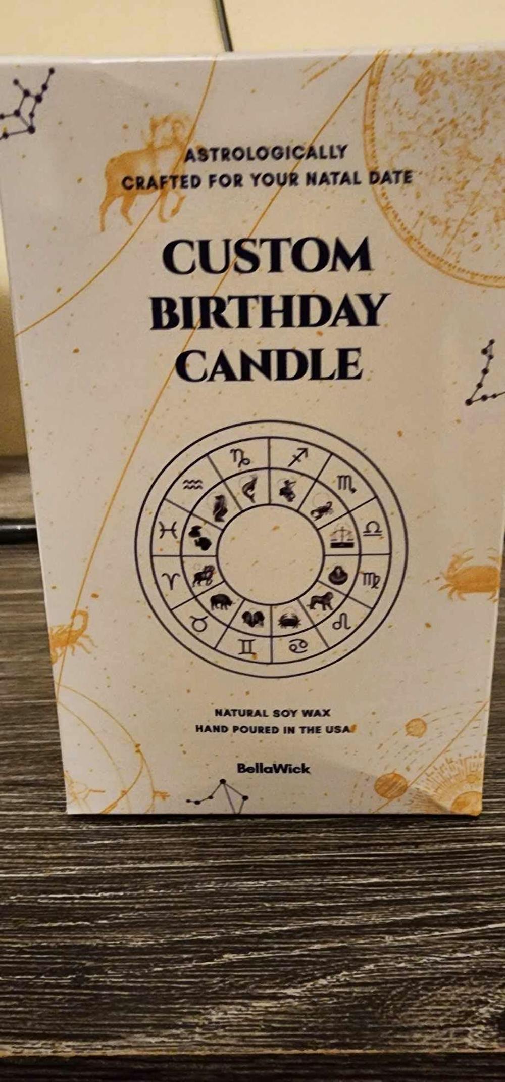 January 1st Birthdate Scented Candle