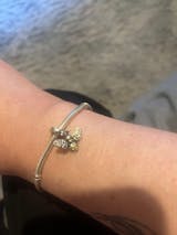 Sparkling Zirconia Bee Dangle Charm