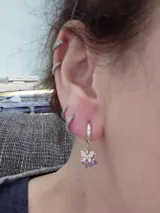 Multicoloured Butterfies Dangle with Zirconia