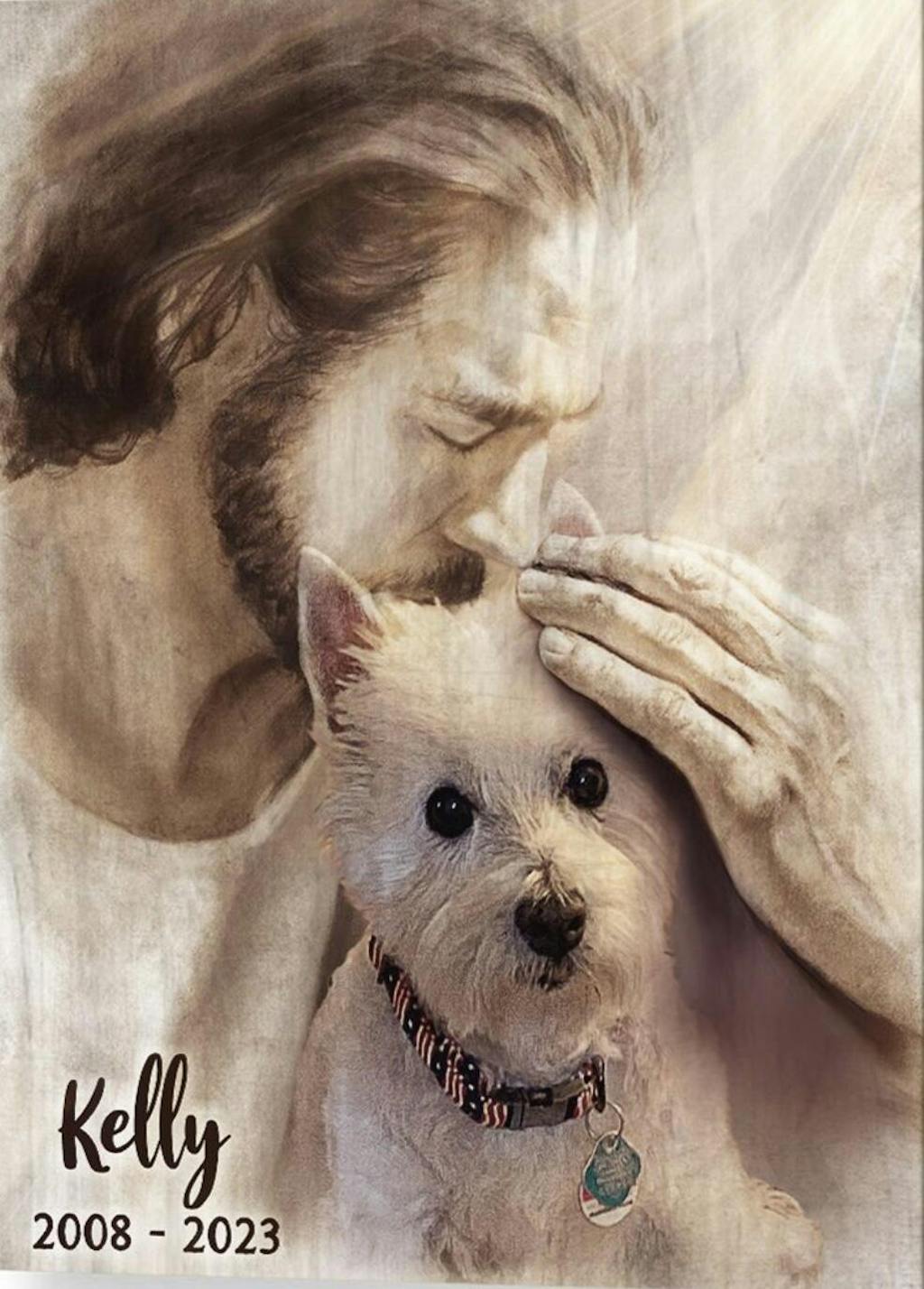 Pet Memorial Wall Art, Dog Memorial Gifts, Dog Portrait Memorial Wall