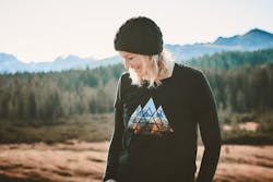 Berge Abstrakt - Damen Organic T-Shirt