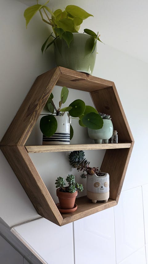 Wandregal "Olaf" - Hexagon