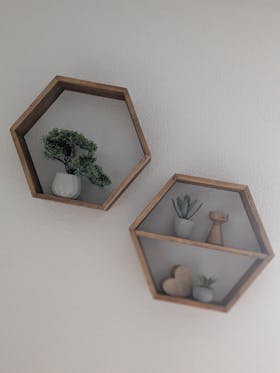 Wandregal "Olaf" - Hexagon