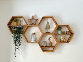 Wandregal "Olaf" - Hexagon