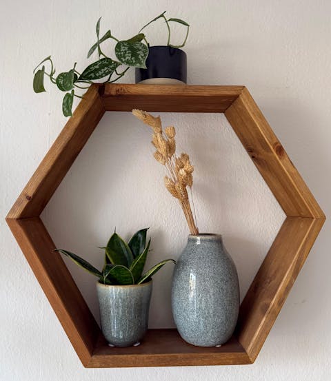 Wandregal "Olaf" - Hexagon