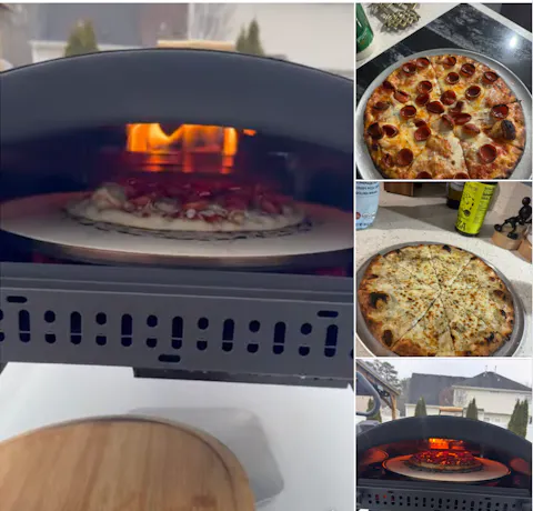 PRE-ORDER Bertello SimulFIRE 16” Rotating Outdoor Pizza Oven - Limited-Time Sale Ends April 12th (Est. Shipping April 2026)