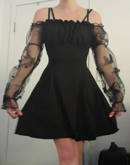 Dark In Love | Lacey Off Shoulder Dress | BESERK Australia