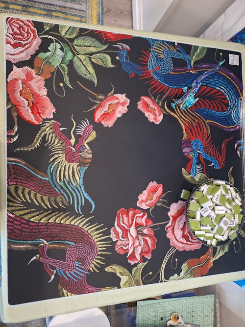 YEAR OF THE DRAGON MAT - BLACK