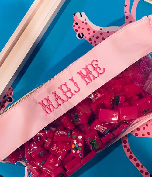 FLIRTY LEOPARDS MAT - VIVID BLUE