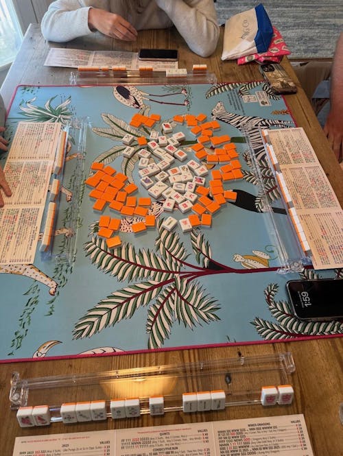 DOUBLE-SIDED MAT | Double the Fun/Dhonk & Bespoke Collab Jungle Mat - HOT PINK AND TURQUOISE