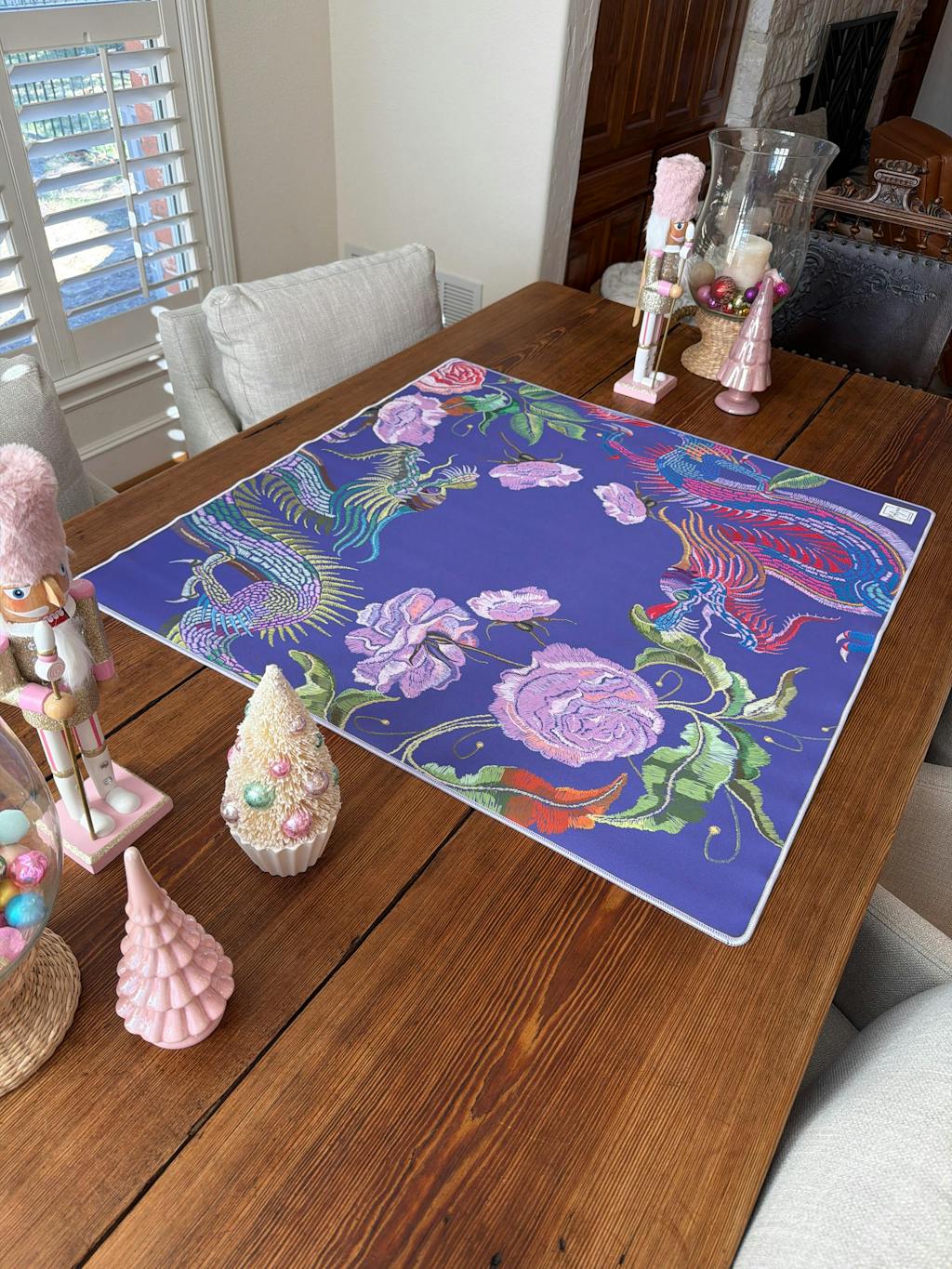 YEAR OF THE DRAGON MAT - PLUM