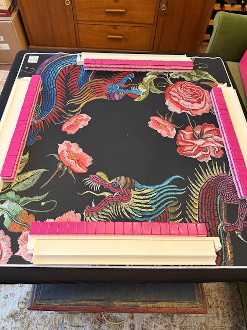 YEAR OF THE DRAGON MAT - BLACK