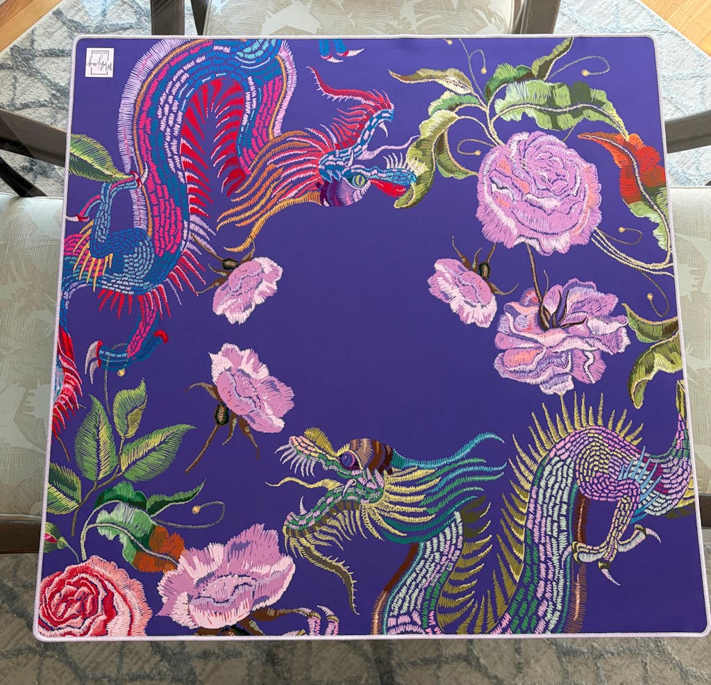 YEAR OF THE DRAGON MAT - PLUM