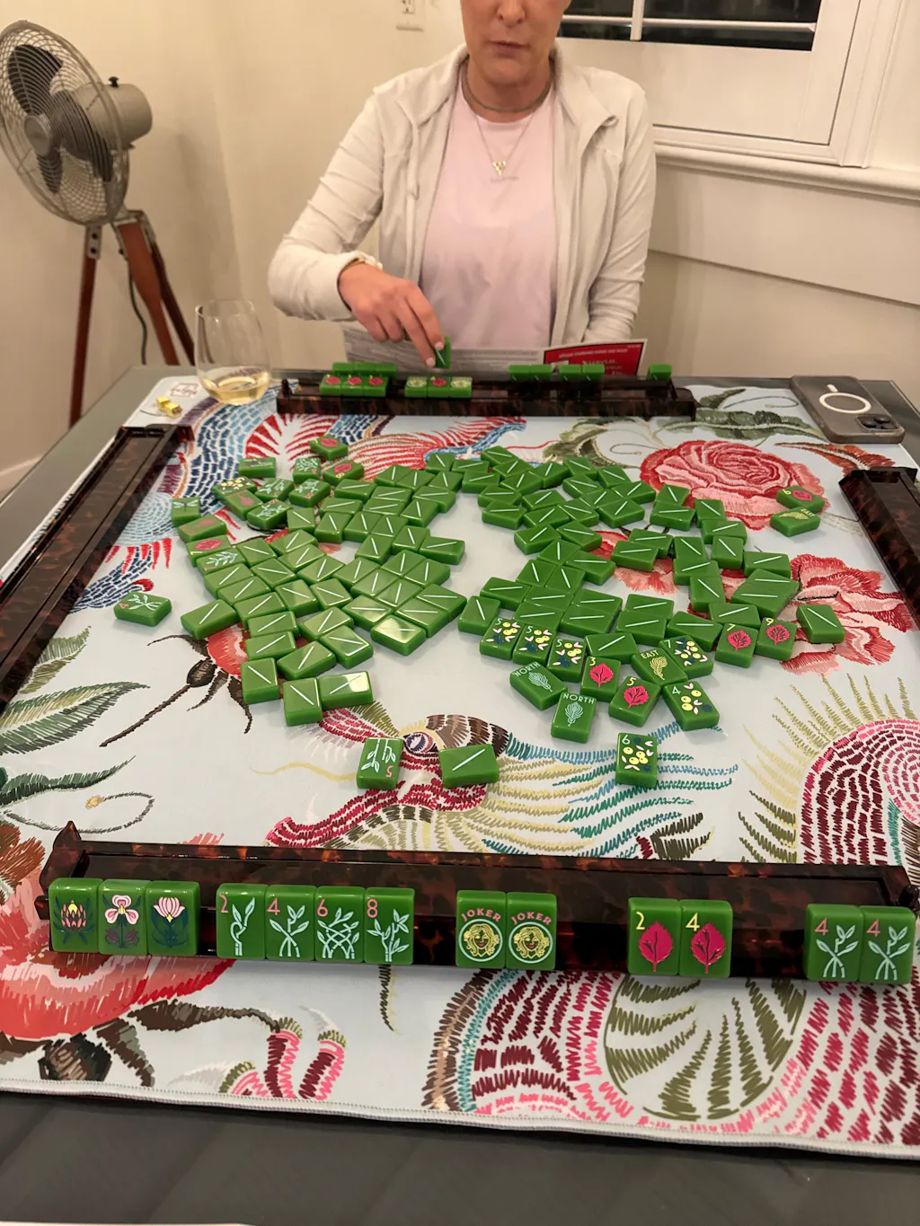 YEAR OF THE DRAGON MAT - PERIWINKLE