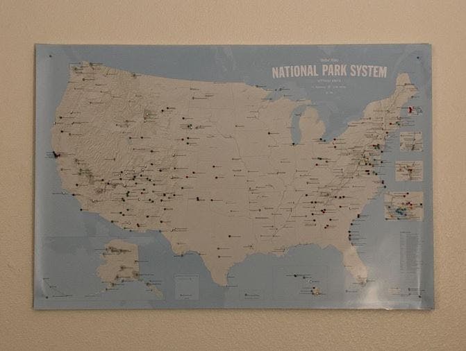 419 National Park System Units Map 24x36 Poster - Best Maps Ever