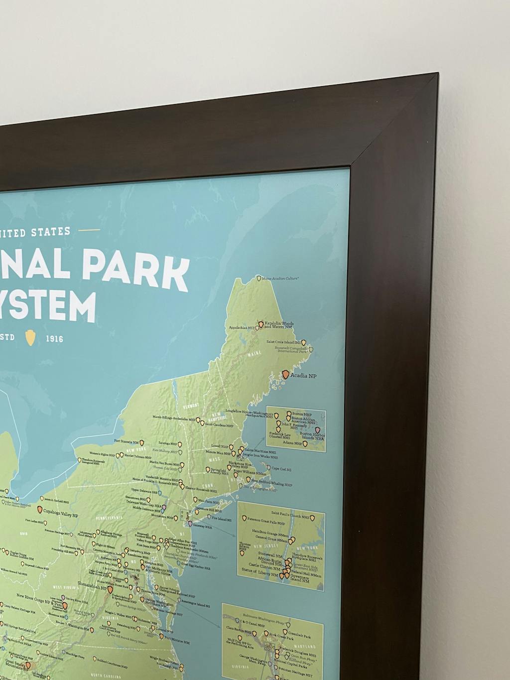 423 National Park System Units Map 24x36 Poster Best Maps Ever 7753