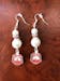 Delta Sigma Theta ΔΣΘ Pearl and Shield Earrings