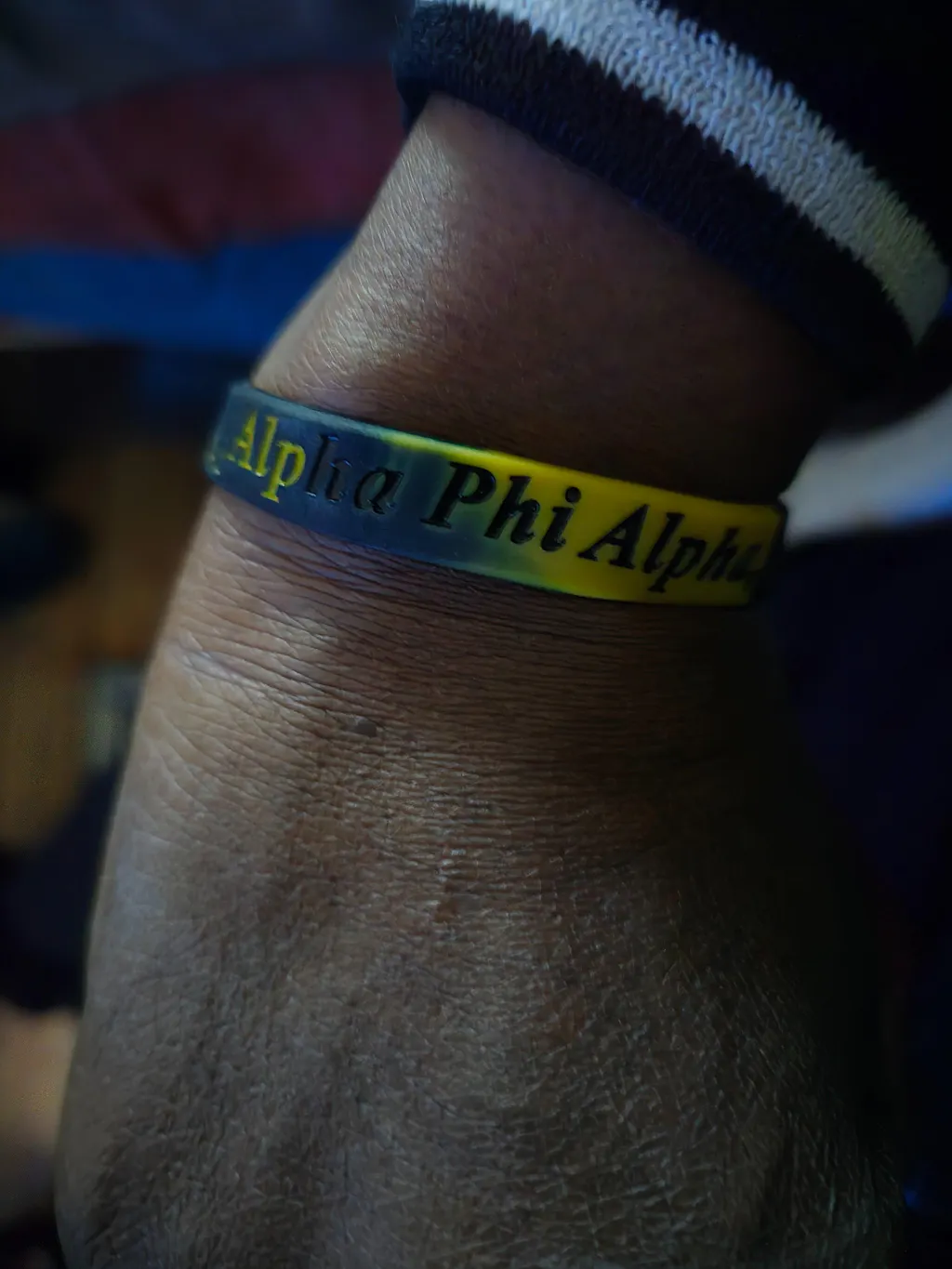 Alpha Phi Alpha ΑΦΑ Silicone Wristband Rubber Bracelet