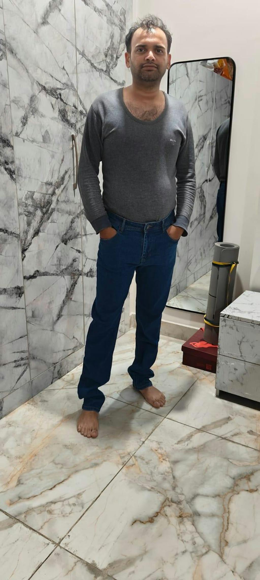 Mid Blue Denim Jeans