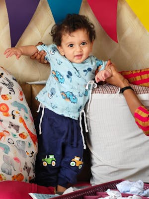 Organic Cotton Unisex 'My Friend Ganesha' Kurta Set