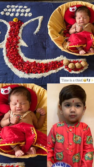 Chanderi Unisex Pichwai Print Kurta Set